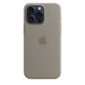 Custodia MagSafe in silicone Apple per iPhone 15 Pro Max Clay sticky