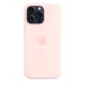 Custodia MagSafe in silicone Apple per iPhone 15 Pro Max Rosa chiaro sticky