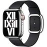 Apple Leather Band Modern Buckle Apple Watch Medium 38mm / 40mm / 41mm / 42mm - Ink - Size M sticky