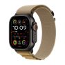 Apple Alpine Loop Apple Watch 44mm / 45mm / 46mm / 49mm Tan/Nero Small sticky