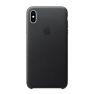 Apple Leather Case iPhone XS Max zwart sticky