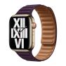 Apple Leather Link - Cinturino in pelle Apple Watch 38mm / 40mm / 41mm / 42mm - S/M - Dark Cherry sticky