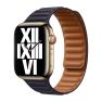 Apple Leather Link - Cinturino in pelle Apple Watch 38mm / 40mm / 41mm / 42mm - S/M - Ink sticky