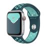 Apple Nike Sport Band - Cinturino per Apple Watch 44mm / 45mm / 46mm / 49mm - Midnight Turquoise / Aurora Green sticky