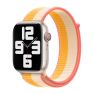 Apple Sport Loop - Cinturino per Apple Watch 44mm / 45mm / 46mm / 49mm - Maize / White sticky