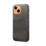 Casecentive - Cover in pelle per iPhone 13 - Nero sticky