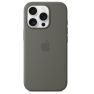 Apple Custodia Silicone MagSafe per iPhone 16 Pro Grigio Pietra sticky