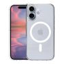 Casecentive - Custodia in Silicone MagSafe per iPhone 16 - Trasparente sticky