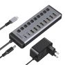 Casecentive 10-in-1 USB-C & USB-A 10Gbps Charging Hub sticky