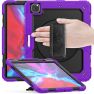 Casecentive Handstrap Pro - Case con impugnatura per iPad Pro 12.9" 2022 / 2021 / 2020 / 2018 - Viola sticky