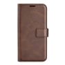 Casecentive - Cover a portafoglio in pelle per iPhone 15 Pro - Marrone sticky