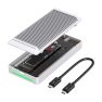 Casecentive M.2 NVMe SSD Enclosure – 80Gbps Argento sticky