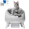 CATLINK Open X Lite – Lettiera Automatica Autopulente Aperta Bianca sticky