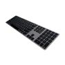 Matias - Tastiera wireless US QWERTY con retroilluminazione per MacBook - Grigio siderale sticky