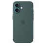 Custodia in silicone con MagSafe per iPhone 16 Lago Verde sticky