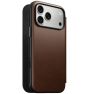 Nomad Modern Camino Custodia Folio in Pelle iPhone 18 Pro Max Marrone sticky