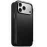 Nomad Modern Camino Custodia Folio in Pelle iPhone 18 Pro Nera sticky