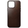 Nomad - Custodia in Pelle Moderna per iPhone 16 Pro Max - Rustic Brown Horween sticky