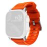 Nomad Rugged - Cinturino Sportivo per Apple Watch 42mm / 44mm / 45mm / 49mm - Arancia / Argento sticky