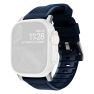 Nomad Rugged - Cinturino Sportivo per Apple Watch 42mm / 44mm / 45mm / 49mm - Blu Atlantico / Argento sticky