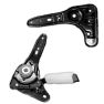 Ranqer set angle adjusters (without covers) #166 Felix / Halo / Carbon black sticky