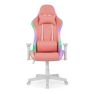 Ranqer Halo - Sedia da gaming con LED RGB - Rosa sticky