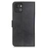 Casecentive - Cover a portafoglio in pelle con chiusura a scatto per iPhone 13 Mini - Nero sticky