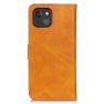 Casecentive - Cover a portafoglio in pelle con chiusura a scatto per iPhone 13 Mini - Marrone sticky