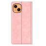 Casecentive - Cover a portafoglio in pelle con chiusura a scatto per iPhone 13 - Rosa sticky