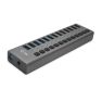 i-Tec - HUB di Ricarica USB 3.0 a 13 Porte + Alimentatore 60W - Grigio sticky