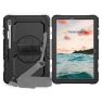 Casecentive Handstrap Pro - Case con impugnatura per Galaxy Tab S7 FE 2021 - Nero sticky