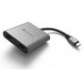 ADAM elements - CASA Hub H2 Grey USB-C 3.1 HDMI x2 - Grigio sticky