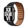 Apple Leather Link - Cinturino in pelle Apple Watch 42mm / 44mm / 45mm / 49mm - S/M - Midnight sticky
