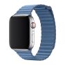 Apple Loop - Cinturino a maglie in pelle per Apple Watch - 42mm / 44mm / 45mm / 49mm - Cornflower sticky