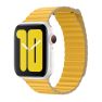 Apple Loop - Cinturino a maglie in pelle per Apple Watch - 42mm / 44mm / 45mm / 49mm - Meyer Lemon sticky
