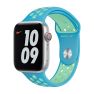Apple Nike Sport Band - Cinturino per Apple Watch 38mm / 40mm / 41mm - Chlorine Blue / Green Glow sticky