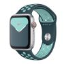 Apple Nike Sport Band - Cinturino per Apple Watch 38mm / 40mm / 41mm - Midnight Turquoise / Aurora Green sticky