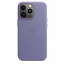 Apple Leather MagSafe Case iPhone 13 Pro Max Wisteria sticky