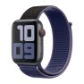 Apple Sport Loop - Cinturino per Apple Watch 42mm / 44mm / 45mm / 49mm - Midnight Blue (2a Gen) sticky