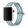 Apple Woven Nylon - Cinturino per Apple Watch 42mm / 44mm / 45mm / 49mm - Blue Stripe sticky