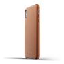 Mujjo - Custodia in Pelle per iPhone XS Max - Marrone sticky