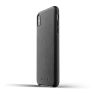 Mujjo - Custodia in Pelle per iPhone XS Max - Nero sticky