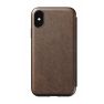 Nomad Rugged - Case Tri-Folio per iPhone XS Max - Marrone sticky