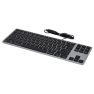Matias - Tastiera cablata US QWERTY senza tastierino numerico per MacBook - Grigio siderale sticky