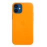 Apple Leather MagSafe Case iPhone 12 Mini California Poppy sticky