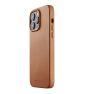 Mujjo - Custodia in Pelle con MagSafe per iPhone 14 Pro Max - Marrone sticky