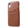 Casecentive Leren Wallet - Cover per iPhone XR - Marrone sticky