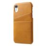 Casecentive Leren Wallet - Cover per iPhone XR - Marrone chiaro sticky