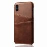 Casecentive Leren Wallet - Cover per iPhone XS Max - Marrone sticky
