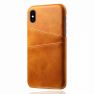 Casecentive Leren Wallet - Cover per iPhone XS Max - Marrone chiaro sticky